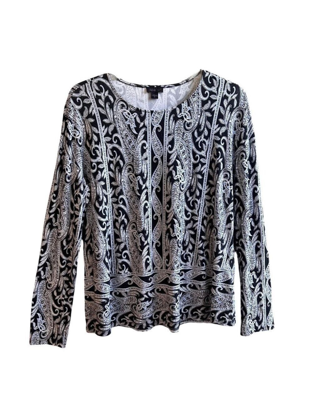 J. Jill  Wherever Collection Lightweight Crew Neck Long Sleeve Top M